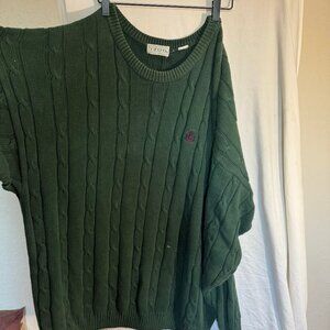 Super Oversized Forest Green Izod Sweater